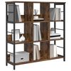 vidaXL Bookshelf Smoked Oak 102 x 32 x 104.5 cm Engineered Wood