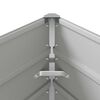 vidaXL Planter Light Grey 385 x 100 x 75 cm Galvanised Steel