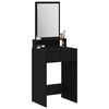 vidaXL Dressing Table Black Oak 50 x 41 x 140 cm Engineered Wood