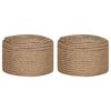 vidaXL Jute Twine 2 pcs 2 mm 100 m Natural 100% Tossa jute