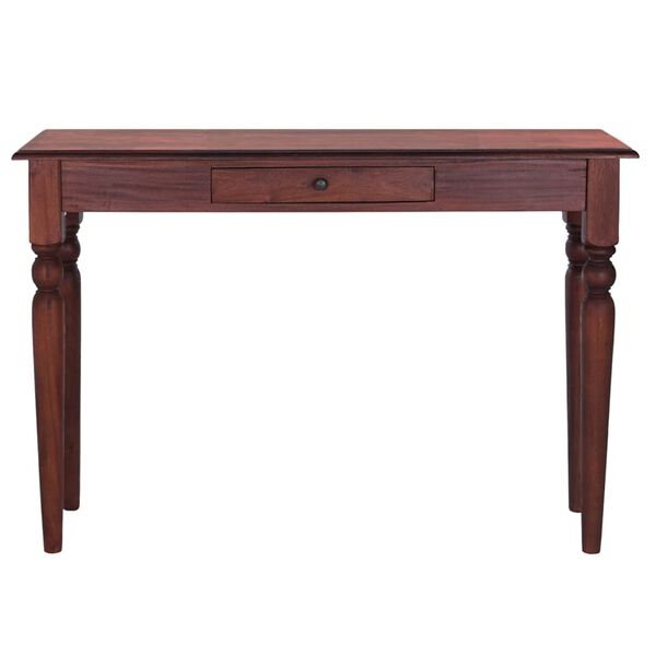 vidaXL Console Table Classical Brown 110x30x75 cm Solid Mahogany Wood