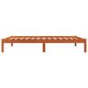 vidaXL Bed Frame without Mattress Wax Brown 75x190 cm Small Single Solid Wood Pine