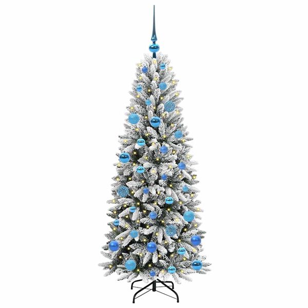 vidaXL Artificial Christmas Tree with 150 LEDs White 63 x 63 x 150 cm