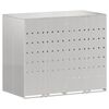 vidaXL Wheelie Bin Storage for 2 Bins Stainless Steel Silver