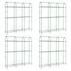 vidaXL Garden Trellises for Climbing Plants 4 pcs U-Shape Steel