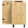 vidaXL Cabinet with Shelf Honey 80 x 80 x 81.5 cm Solid Pine Wood