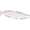 vidaXL Floor Bed Frame Concrete Grey 80 x 200 cm Engineered Wood