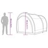 vidaXL Bike Storage Tent with Roof Blue 256 x 222 x 182 cm