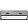 vidaXL Coffee Table Grey Sonoma 100x50x35 cm Engineered Wood and Metal