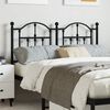 vidaXL Metal Headboard Black 120 cm