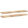 vidaXL Floating Shelves 2 pcs 140x30x4 cm Untreated Solid Wood Acacia