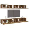 vidaXL TV Cabinets 8 pcs Smoked Oak 60x30x30 cm Engineered Wood