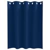 vidaXL Blackout Curtains with Rings 2 pcs Dark Blue 140 x 140 cm