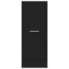 vidaXL Apothecary Cabinet Black 30x41x77.5 cm Engineered Wood