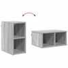 vidaXL Hanging Cabinet Grey Sonoma 20 x 29.5 x 40 cm Engineered Wood
