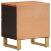 vidaXL Bedside Cabinets 2 pcs Brown and Black Solid Wood Mango