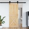 vidaXL Door NARVIK Natural 85 x 210 cm Solid Pine Wood