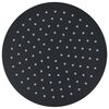 vidaXL Rain Shower Head Stainless Steel 25 cm Round Black