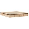 vidaXL Bed Frame Brown 200 x 200 cm Solid Pine Wood