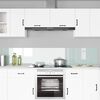 vidaXL Kitchen Backsplash 2 pcs White 110 x 40 cm Tempered Glass