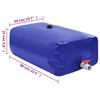 vidaXL Water Tank with Tap Foldable 100 L PVC
