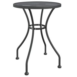 vidaXL Garden Table &Oslash;60x72 cm Expanded Metal Mesh Anthracite