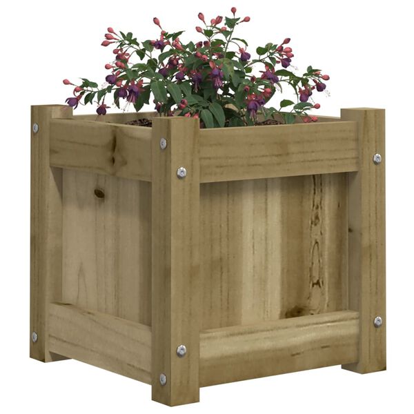vidaXL Garden Planter 31x31x31 cm Impregnated Wood Pine