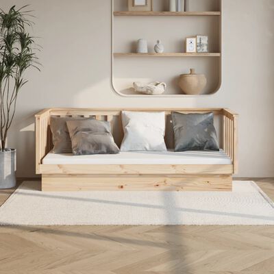 vidaXL Day Bed 75x190 cm Solid Wood Pine