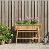 vidaXL Garden Planter with Holder Natural 100 x 38 x 74 cm Bamboo