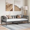 vidaXL Day Bed without Mattress Grey Solid Wood Pine 90x200cm