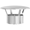 vidaXL Rain Cover Chimney Silver 35 x 35 x 20 cm Stainless Steel