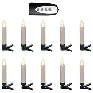 HI Wireless LED Mini Candles with RC 10 pcs