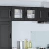vidaXL Kitchen Cabinet Kalmar Black 40 x 31 x 40 cm Engineered Wood