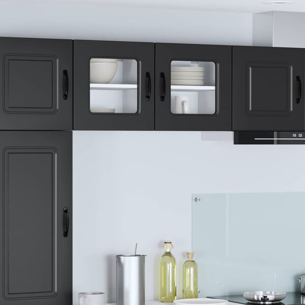 vidaXL Kitchen Cabinet Kalmar Black 40 x 31 x 40 cm Engineered Wood