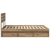 vidaXL Bed Frame Artisian Oak 160 x 200 cm Solid Pine Wood