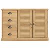 vidaXL Sideboard with Drawers VIGO 113x40x75 cm Solid Wood Pine