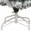 vidaXL Artificial Hinged Christmas Tree Green and White 150 cm