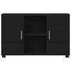 vidaXL Sideboard with Door Black 88.5 x 30.5 x 55.5 cm Engineered Wood