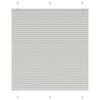 vidaXL Pleated Blind Light Grey 120x100 cm Fabric Width 119.4 cm