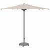 vidaXL Parasol Base Dark Grey Wood look 48 x 48 x 32 cm
