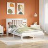 vidaXL Bookcase Bed without Mattress White 140x190cm Solid Wood Pine