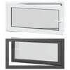 vidaXL Basement Window RISOR 110 x 60 cm PVC and Glass Anthracite