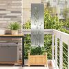 vidaXL Garden Privacy Screen Silver 32 x 140 cm Galvanised steel