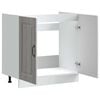 vidaXL Sink Base Cabinet Kalmar Grey Sonoma 80x46x81.5 cm Engineered Wood