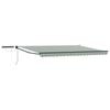 vidaXL Electric Retractable Awning Green, White and Anthracite 4 x 3 m