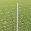 vidaXL Fence with Post Silver 1 x 10 m Steel