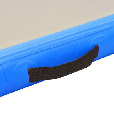 vidaXL Inflatable Gymnastics Mat with Pump 500x100x10 cm PVC Blue