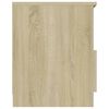 vidaXL Bed Cabinet Sonoma Oak 40x40x50 cm Engineered Wood