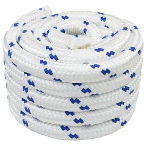 vidaXL Boat Rope 4 mm 10 m White and Blue