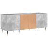 vidaXL Record Cabinet Concrete Grey 121x38x48 cm Engineered Wood